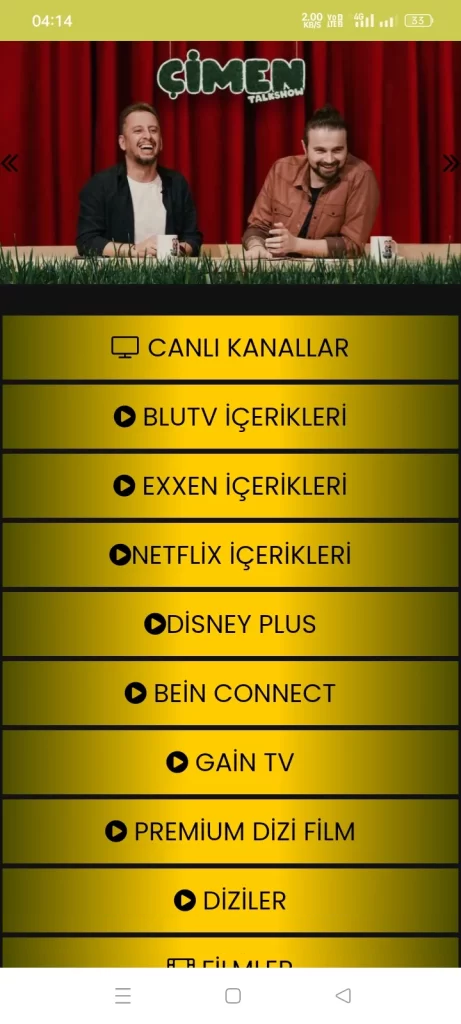 Netv Gold App Home